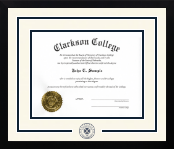 Clarkson College diploma frame - Dimensions Spirit in Gotham