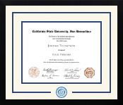 California State University San Bernardino diploma frame - Dimensions Spirit in Gotham