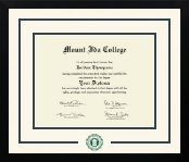 Mount Ida College diploma frame - Dimensions Spirit in Gotham
