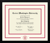 Central Washington University diploma frame - Dimensions Spirit in Gotham