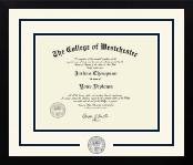 The College of Westchester diploma frame - Dimensions Spirit in Gotham