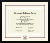 Claremont McKenna College diploma frame - Dimensions Spirit in Gotham
