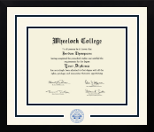 Wheelock College diploma frame - Dimensions Spirit in Gotham