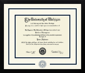 University of Michigan diploma frame - Dimensions Spirit in Gotham