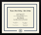 Lamar State College - Port Arthur diploma frame - Dimensions Spirit in Gotham