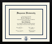 Duquesne University diploma frame - Dimensions Spirit in Gotham