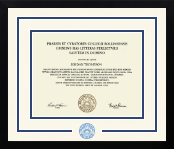 Rollins College diploma frame - Dimensions Spirit in Gotham