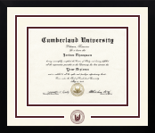 Cumberland University diploma frame - Dimensions Spirit in Gotham