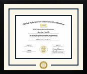 GIAC Organization diploma frame - Dimensions Spirit in Gotham