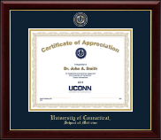 University of Connecticut School of Medicine certificate frame - Masterpiece Medallion Certificate Frame in Gallery