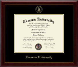 Gold Embossed Diploma Frame