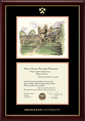 Princeton University diploma frame - Campus Scene Diploma Frame - Blair Arch in Gallery