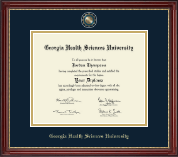 Georgia Health Sciences University diploma frame - Masterpiece Medallion Diploma Frame in Kensington Gold