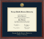 Georgia Health Sciences University diploma frame - Gold Engraved Diploma Frame in Signature
