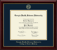 Georgia Health Sciences University diploma frame - Gold Embossed Diploma Frame in Gallery