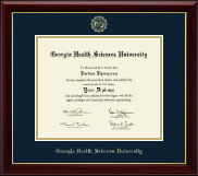 Georgia Health Sciences University Gold Embossed Diploma Frame in Gallery