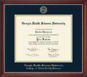 Georgia Health Sciences University diploma frame - Gold Embossed Diploma Frame in Kensington Gold