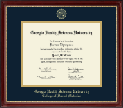 Georgia Health Sciences University diploma frame - Gold Embossed Diploma Frame in Kensington Gold