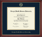 Georgia Health Sciences University Gold Embossed Diploma Frame in Kensington Gold