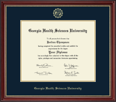 Georgia Health Sciences University diploma frame - Gold Embossed Diploma Frame in Kensington Gold