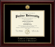 Purdue University diploma frame - Gold Engraved Diploma Frame in Gallery