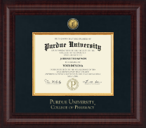 Purdue University diploma frame - Presidential Gold Engraved Diploma Frame in Premier