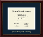 Howard Payne University diploma frame - Gold Embossed Diploma Frame in Gallery