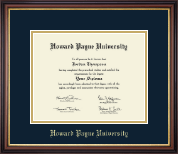 Howard Payne University diploma frame - Gold Embossed Diploma Frame in Regency Gold