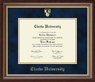 Clarke University diploma frame - Gold Embossed Diploma Frame in Hampshire