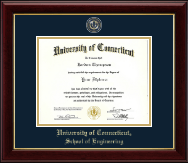 University of Connecticut diploma frame - Univ of Connecticut - Masterpiece Medallion Diploma Frame in Gallery