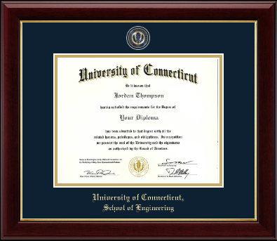 University of Connecticut diploma frame - Masterpiece Medallion Diploma Frame in Gallery