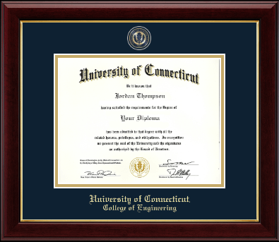 University of Connecticut diploma frame - Masterpiece Medallion Diploma Frame in Gallery