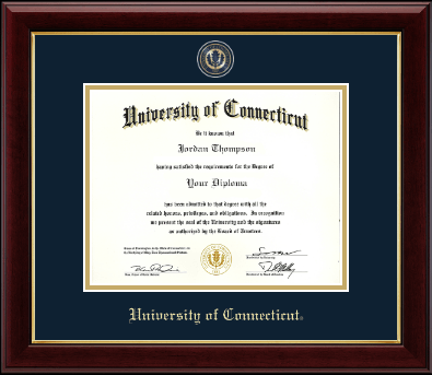 University of Connecticut diploma frame - Masterpiece Medallion Diploma Frame in Gallery