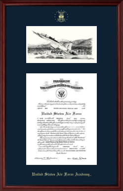 United States Air Force Academy diploma frame - Campus Scene Diploma Frame in Camby