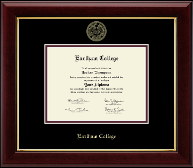 Earlham College diploma frame - Gold Embossed Diploma Frame in Gallery
