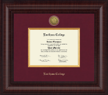 Earlham College diploma frame - Presidential Gold Engraved Diploma Frame in Premier