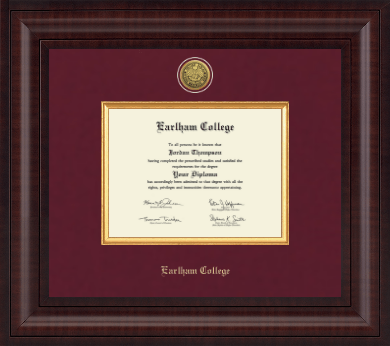 Earlham College diploma frame - Presidential Gold Engraved Diploma Frame in Premier
