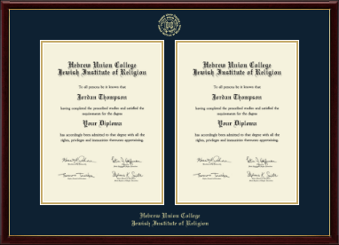 Hebrew Union College diploma frame - Double Diploma Frame in Galleria