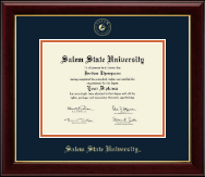 Salem State University Gold Embossed Diploma Frame in Gallery