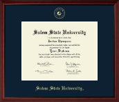 Salem State University Gold Embossed Diploma Frame in Camby