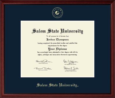 Salem State University diploma frame - Gold Embossed Diploma Frame in Camby