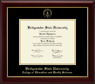 Bridgewater State University diploma frame - Gold Embossed Diploma Frame in Gallery