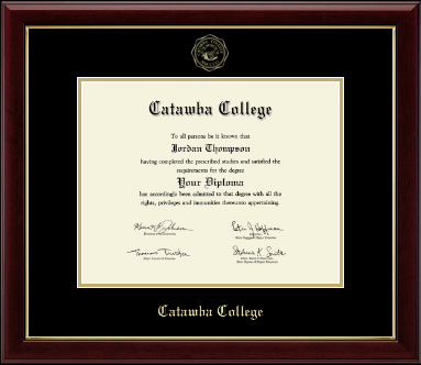 Catawba College diploma frame - Gold Embossed Diploma Frame in Gallery