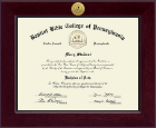 Baptist Bible College and Seminary diploma frame - Century Gold Engraved Diploma Frame in Cordova
