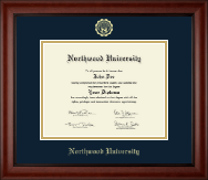 Northwood University in Florida Gold Embossed Diploma Frame in Cambridge