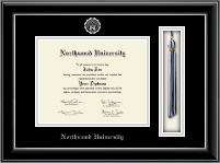 Northwood University in Florida diploma frame - Tassel Edition Diploma Frame in Onyx Silver