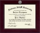 Alabama A&M University Century Silver Engraved Diploma Frame in Cordova