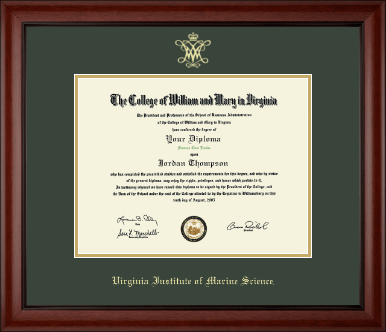 William & Mary diploma frame - Gold Embossed Diploma Frame in Cambridge