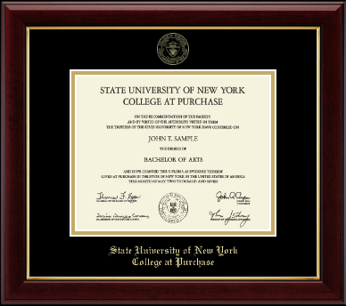 Purchase College diploma frame - Gold Embossed Diploma Frame in Gallery