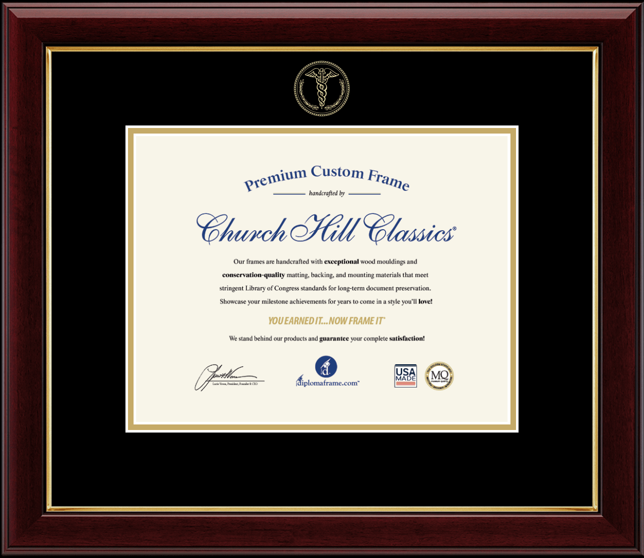 Internal Medicine Certificate Frames and Gifts Embossed Medical